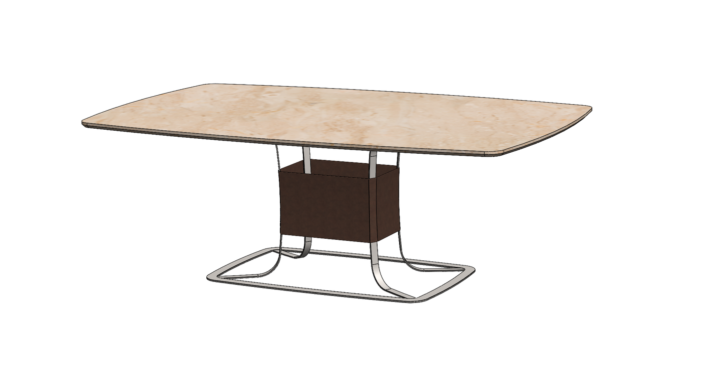 SolidWorks model of the dining table
